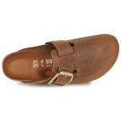BIRKENSTOCK Boston Big Buckle Marrone / Pelle / Huilé / Cognac / Stretta / Regular Marrone Zoccoli Donna - 6