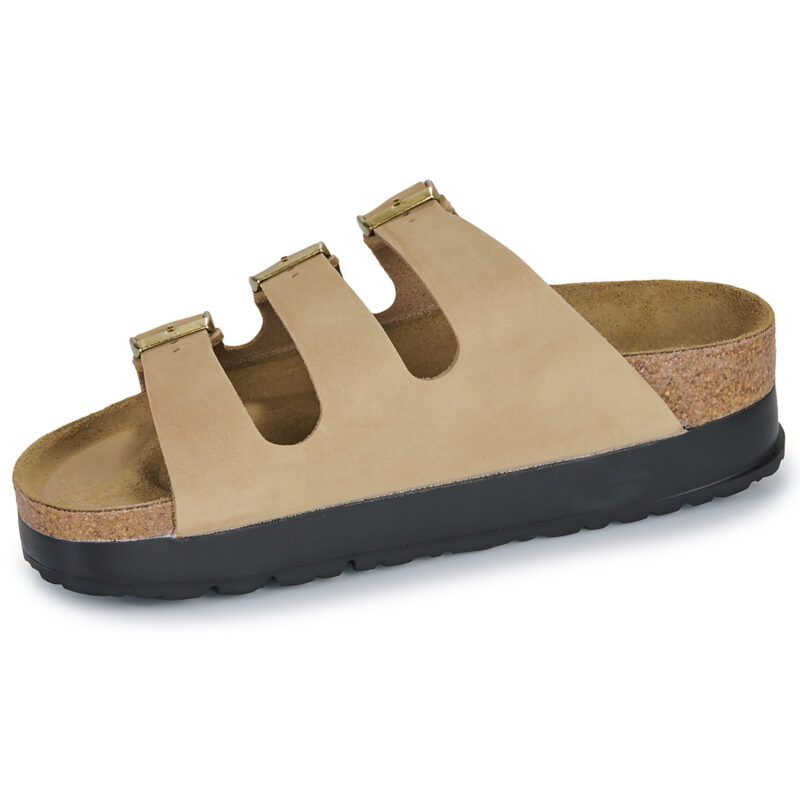 Papillio Florida III Flex Platform Nubuck Beige Ciabatta Donna - 4