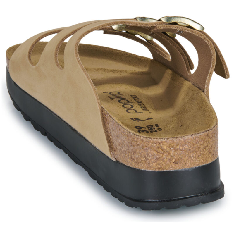 Papillio Florida III Flex Platform Nubuck Beige Ciabatta Donna - 5