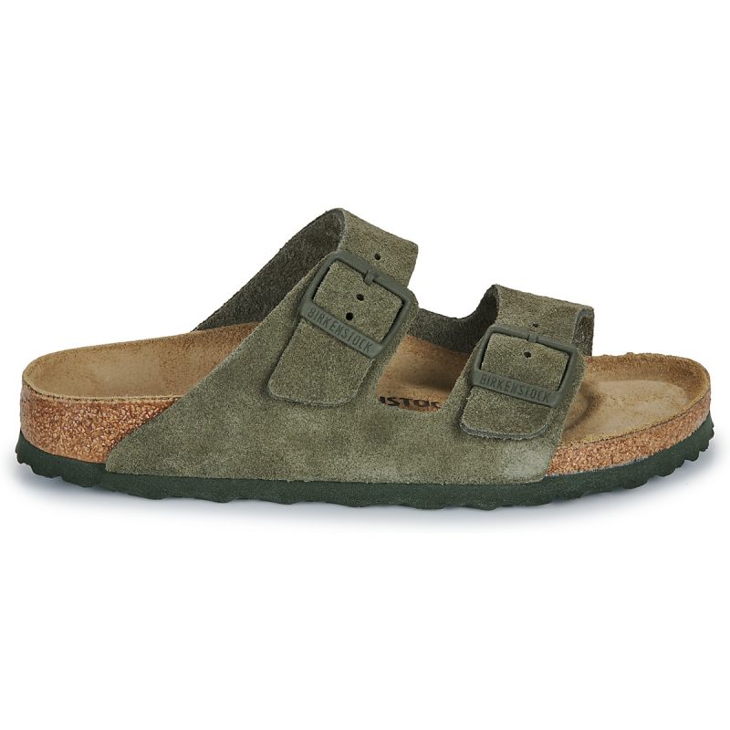 BIRKENSTOCK Arizona Suede / Timo / Stretta Kaki Ciabatta Donna - 2