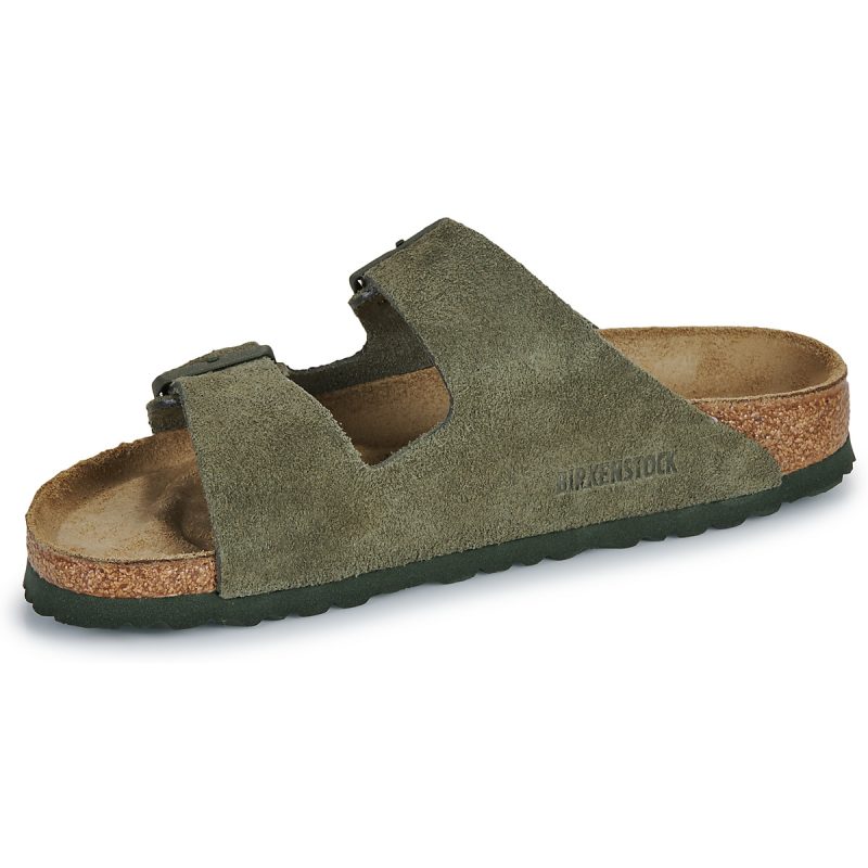 BIRKENSTOCK Arizona Suede / Timo / Stretta Kaki Ciabatta Donna - 4