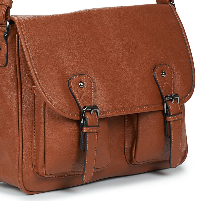 Uomo Casual Attitude NUDILE Marrone Borsa bisaccia Uomo - 4