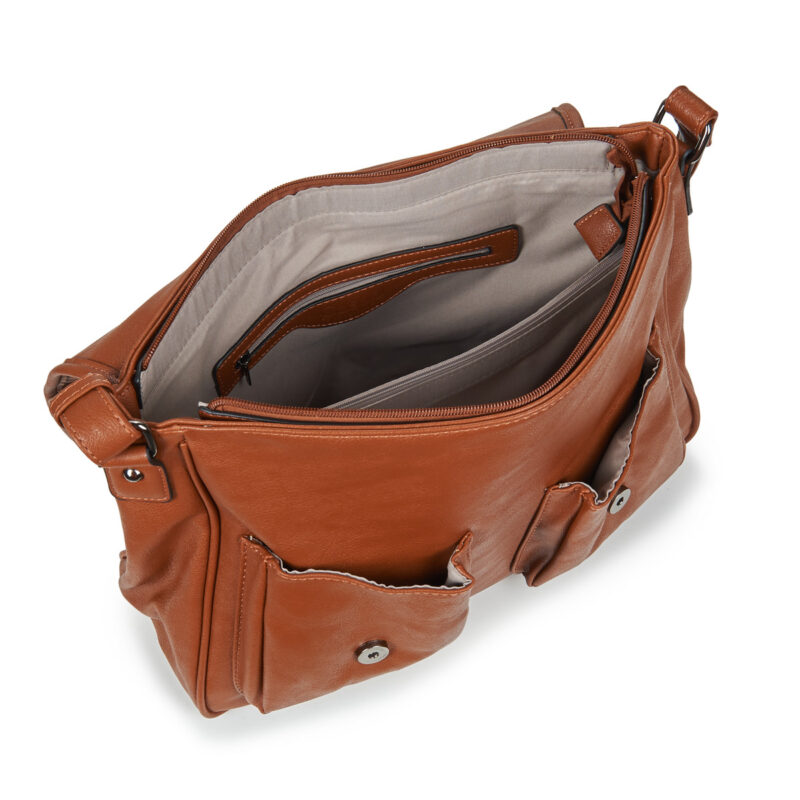 Uomo Casual Attitude NUDILE Marrone Borsa bisaccia Uomo - 5