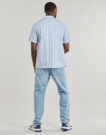 Camicia a maniche corte Tommy Hilfiger LINEN BLEND STRIPED SS RF SHIRT Blu Camicie a maniche corte Uomo - 4