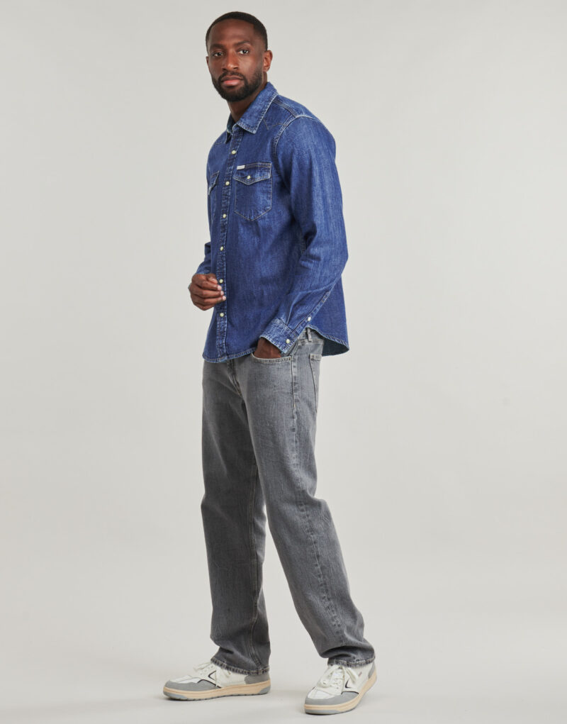 Camicia a maniche lunghe Guess GJ SLIM LS DENIM Blu Camicie a maniche lunghe Uomo - 3