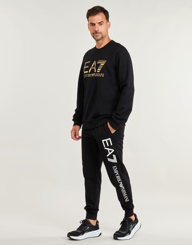 Felpe Emporio Armani EA7 TRAIN LOGO SERIES M T-TOP CN BIG LOGO - TRAIN LOGO SERIES M T-TO Nero Felpe Uomo - 3
