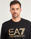 Felpe Emporio Armani EA7 TRAIN LOGO SERIES M T-TOP CN BIG LOGO - TRAIN LOGO SERIES M T-TO Nero Felpe Uomo - 5