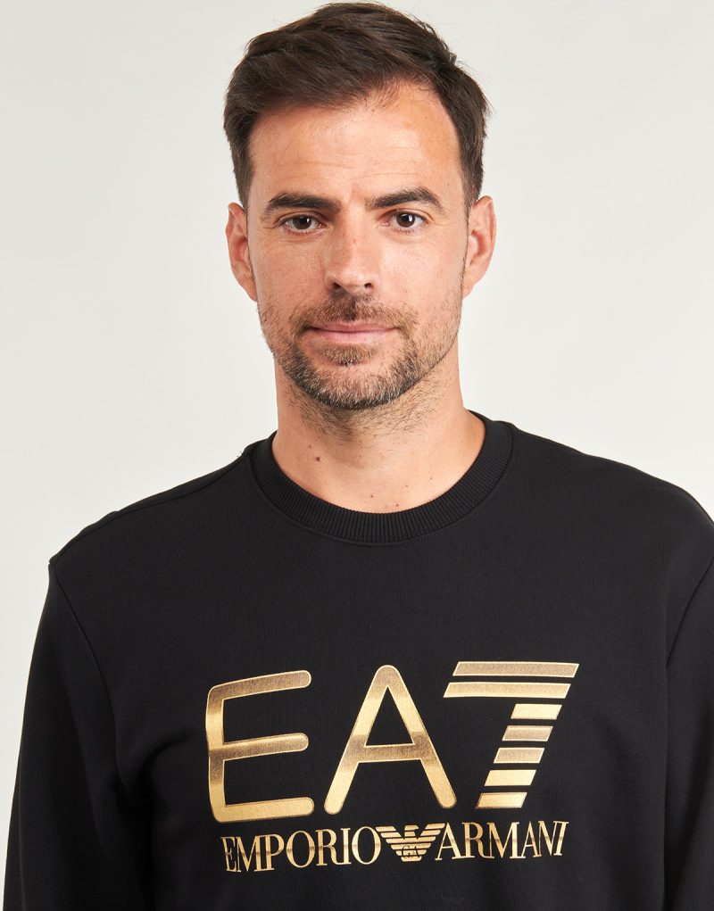 Felpe Emporio Armani EA7 TRAIN LOGO SERIES M T-TOP CN BIG LOGO - TRAIN LOGO SERIES M T-TO Nero Felpe Uomo - 5