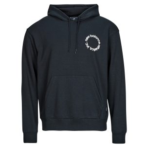 Felpa uomo New Balance  CIRCULAR LOGO HOODIE  Nero New Balance 197967292378