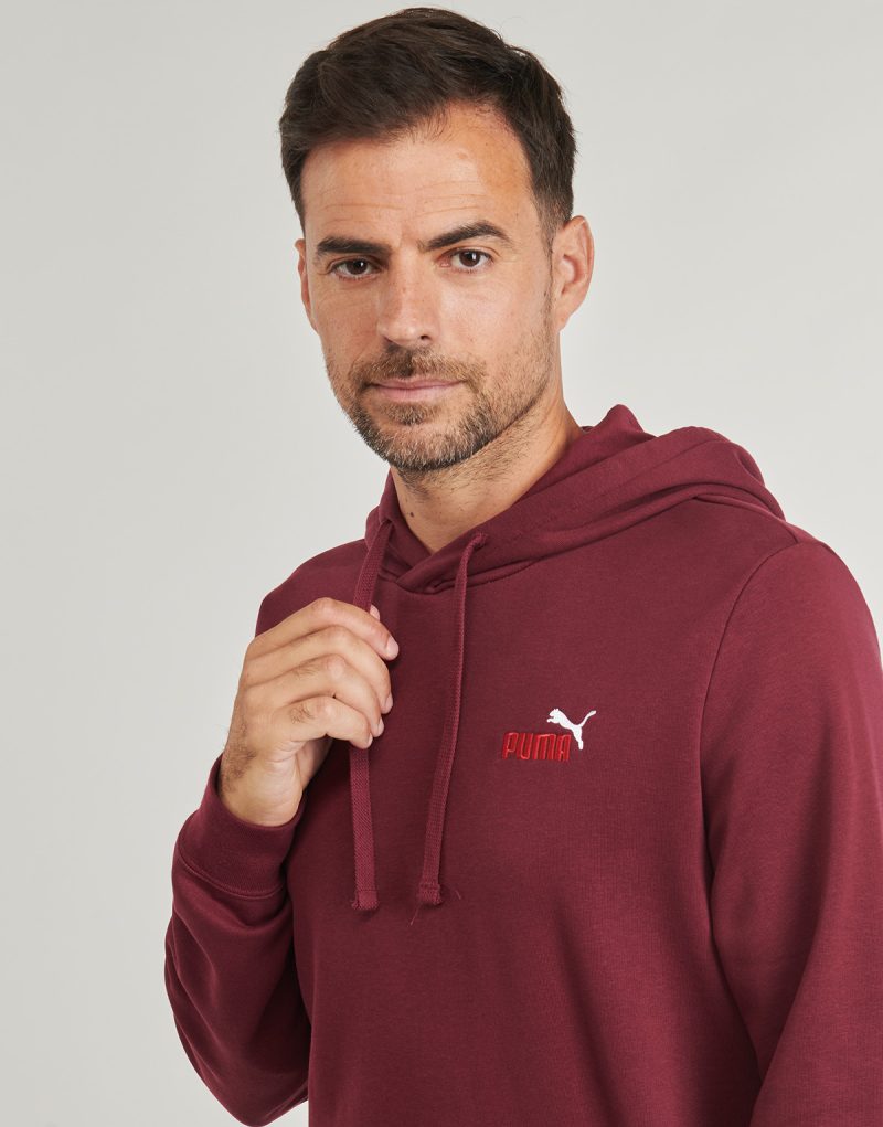 Felpe con cappuccio Puma ESS 2 COLOR Small No. 1 Logo Hoodie TR Bordeaux Felpe con cappuccio Uomo - 5