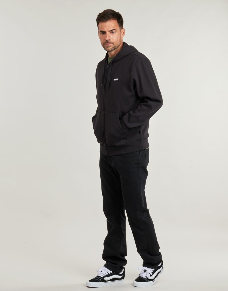 Sudadera con capucha Vans LEFT CHEST FZ PO negra para hombre - 3