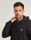 Sudadera con capucha Vans LEFT CHEST FZ PO negra para hombre - 5