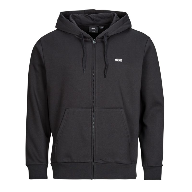 Sudadera con capucha Vans LEFT CHEST FZ PO negra para hombre - 1