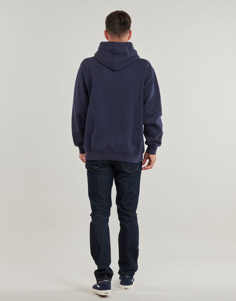 Felpe con cappuccio Vans LEFT CHEST II LOOSE PO Blu Felpe con cappuccio Uomo - 4