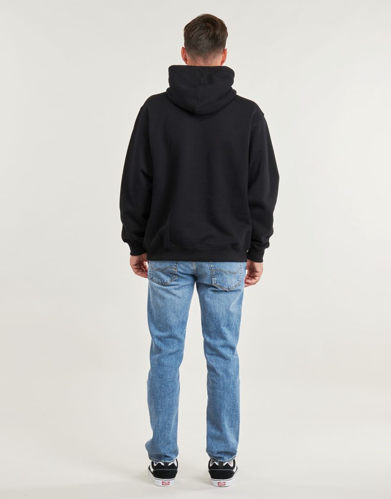 Felpe con cappuccio Vans LEFT CHEST II LOOSE PO Nero Felpe con cappuccio Uomo - 4