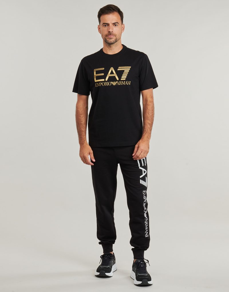 Pantaloni Sportivi Emporio Armani EA7 TRAIN LOGO SERIES M PANTS CH COFT CC - TRAIN LOGO SERIES M PANTS Nero Pantaloni Sportivi Uomo - 2