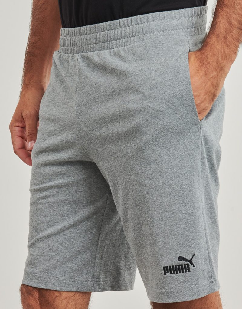 Puma ESS No. 1 Logo Jersey Shorts Grey Shorts Men - 5