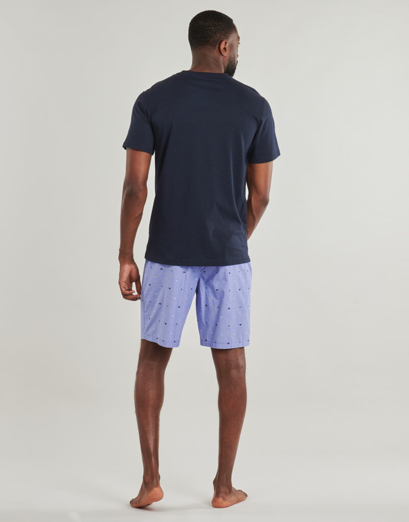 Completi pigiami Emporio Armani SHORT PYJAMA SET AF18543 Blu Completi pigiami Uomo - 4