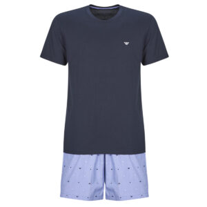 Pigiami / camicie da notte uomo Emporio Armani  SHORT PYJAMA SET AF18543  Blu Emporio Armani 8034150696037
