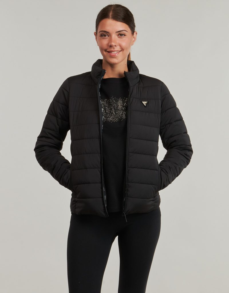 Piumino Guess SOLID HEAVY DIANN PUFFER JACKET Nero Piumini Donna - 2