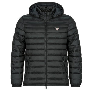 Piumino uomo Guess  GJ HOODED PUFFER  Nero Guess 7620837354805