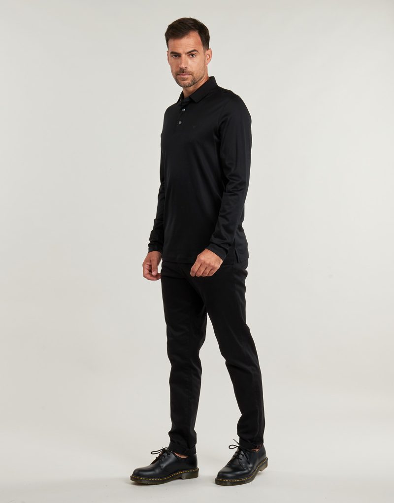 Polo maniche lunghe  Emporio Armani  POLO SHIRT  Nero -  Polo maniche lunghe Uomo - 3