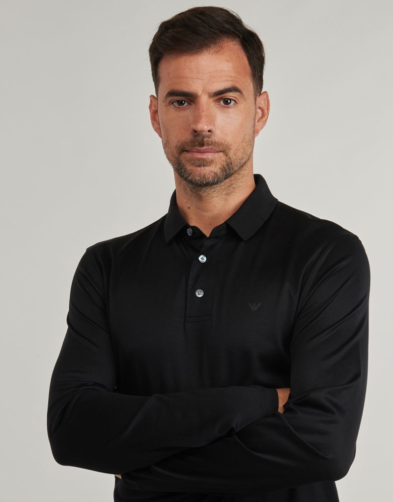 Polo maniche lunghe  Emporio Armani  POLO SHIRT  Nero -  Polo maniche lunghe Uomo - 5