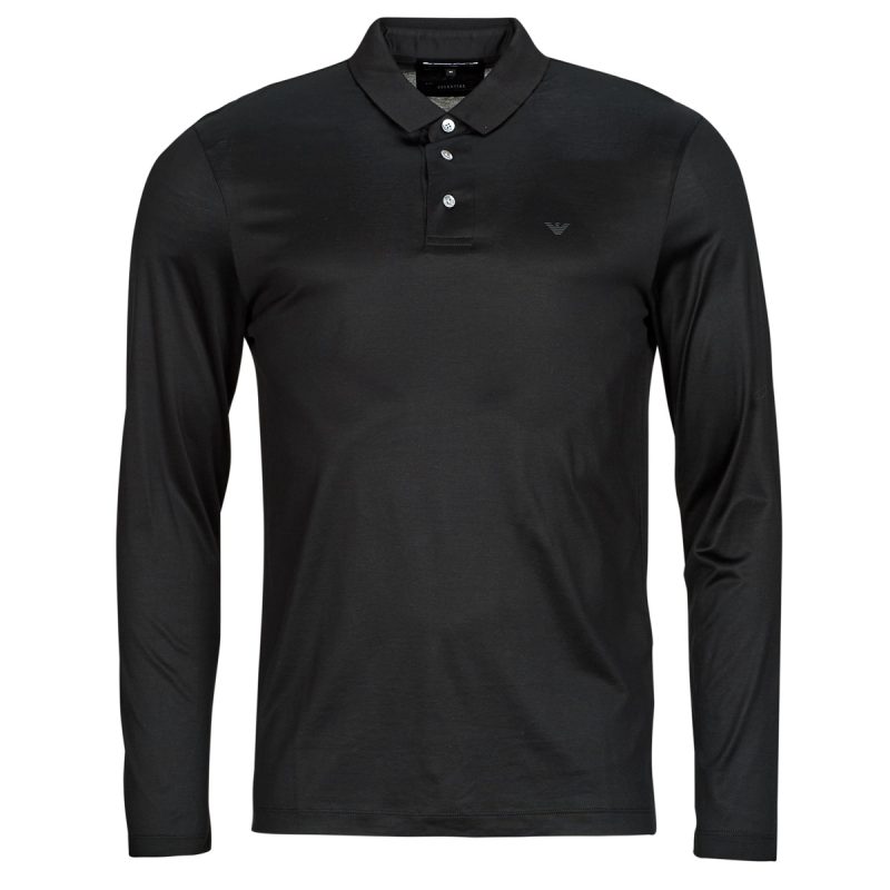 Polo maniche lunghe  Emporio Armani  POLO SHIRT  Nero -  Polo maniche lunghe Uomo - 1