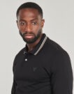 Polo &agrave; manches longues Guess Polo &agrave; manches longues noir pour homme OLIVER LS - 5