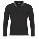 Polo &agrave; manches longues Guess Polo &agrave; manches longues noir pour homme OLIVER LS - 1