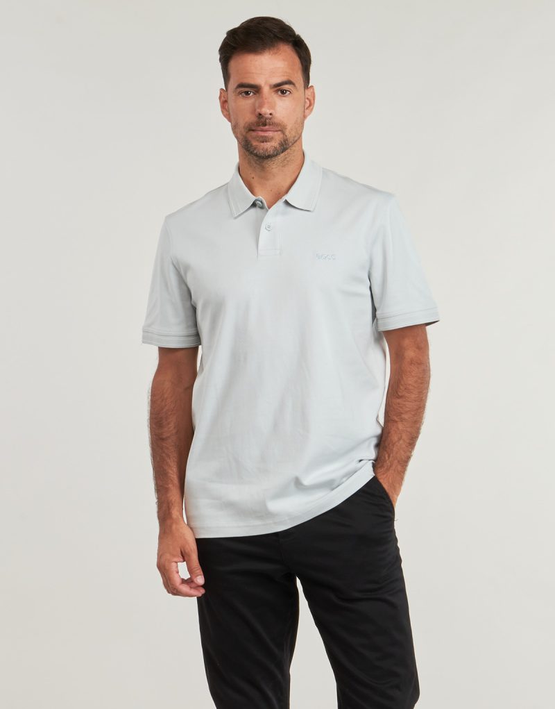 Polo BOSS Pe_Interlock Grey Men's Polo - 2