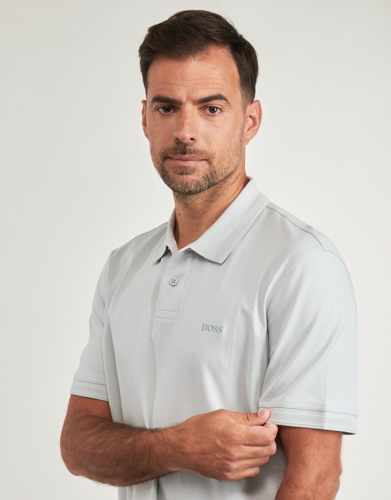 Polo BOSS Pe_Interlock Grey Men's Polo - 5