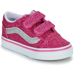 Scarpe bambini ragazza Vans  Old Skool V  Rosa Vans 197804514526