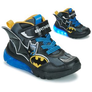 Scarpe bambini ragazzo Geox  J CIBERDRON BOY BATMAN  Nero Geox 8058192513244