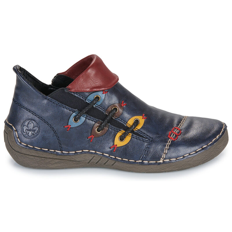 Rieker 72581-14 Blu - Derby Donna - 2