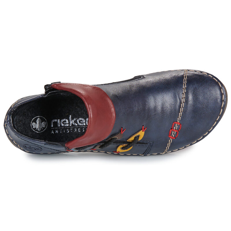 Rieker 72581-14 Blu - Derby Donna - 6