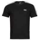 T-shirt Emporio Armani EA7 TRAIN LOGO SERIES M TAPE TEE SS CO - TRAIN LOGO SERIES M TAPE TE Noir T-shirt à manches courtes Homme - 1