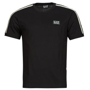 T-shirt uomo Emporio Armani EA7  TRAIN LOGO SERIES M TAPE TEE SS CO - TRAIN LOGO SERIES M TAPE TE  Nero Emporio Armani EA7 8033995835113