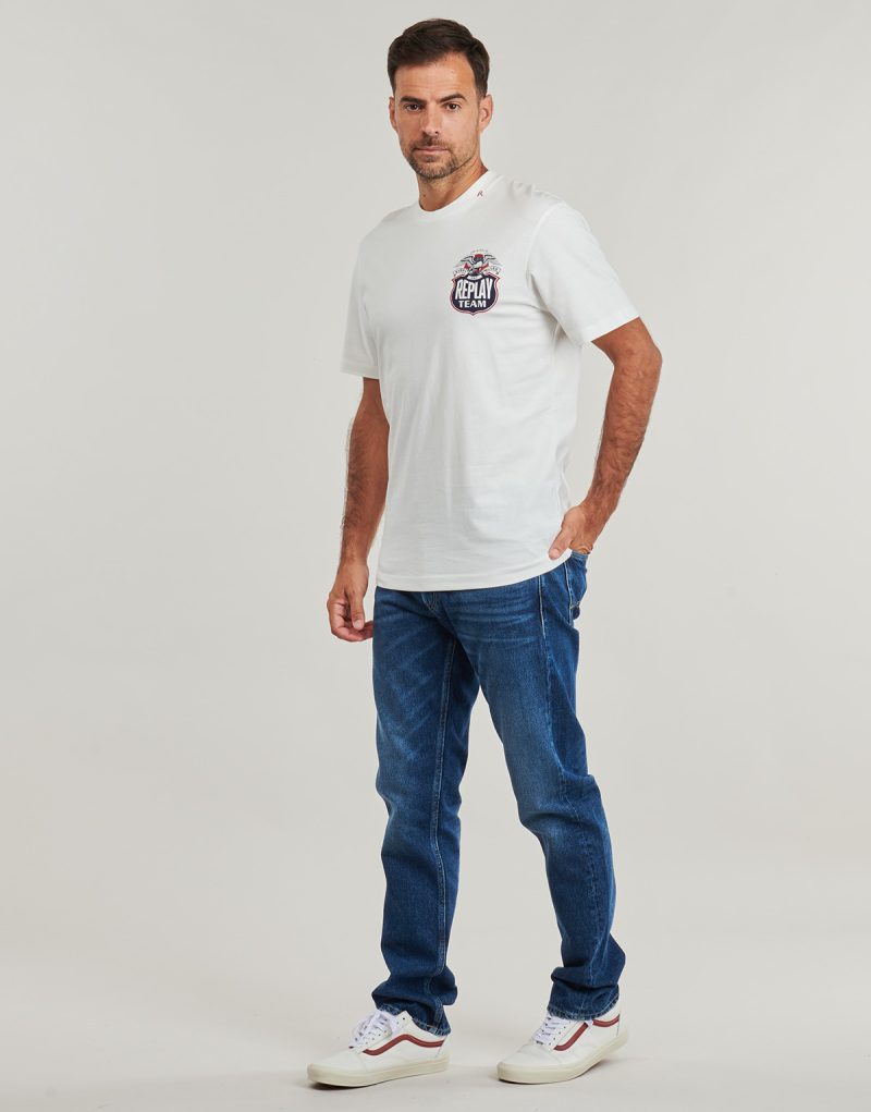 T-shirt Replay - Bianco T-shirt maniche corte Uomo - 3