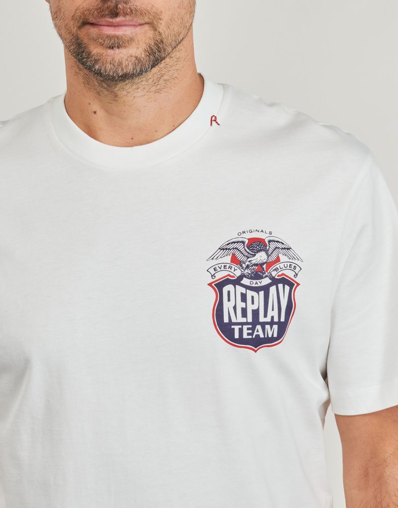 T-shirt Replay - Bianco T-shirt maniche corte Uomo - 5