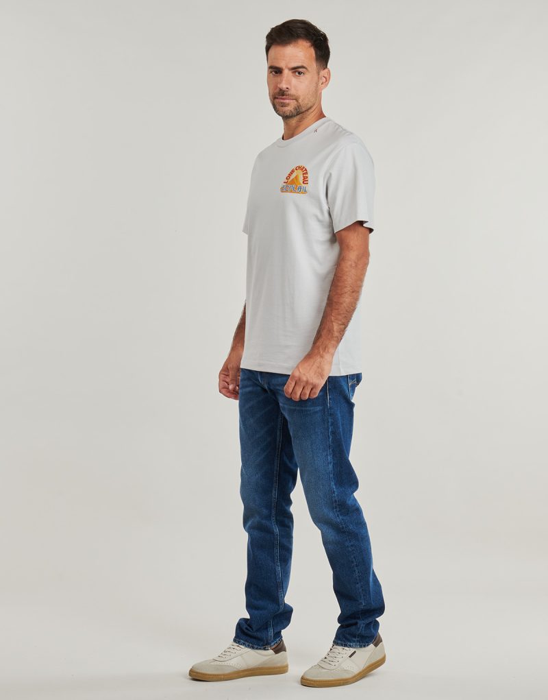 T-Shirt Replay - Grau T-Shirt mit kurzen &Auml;rmeln Herren - 3