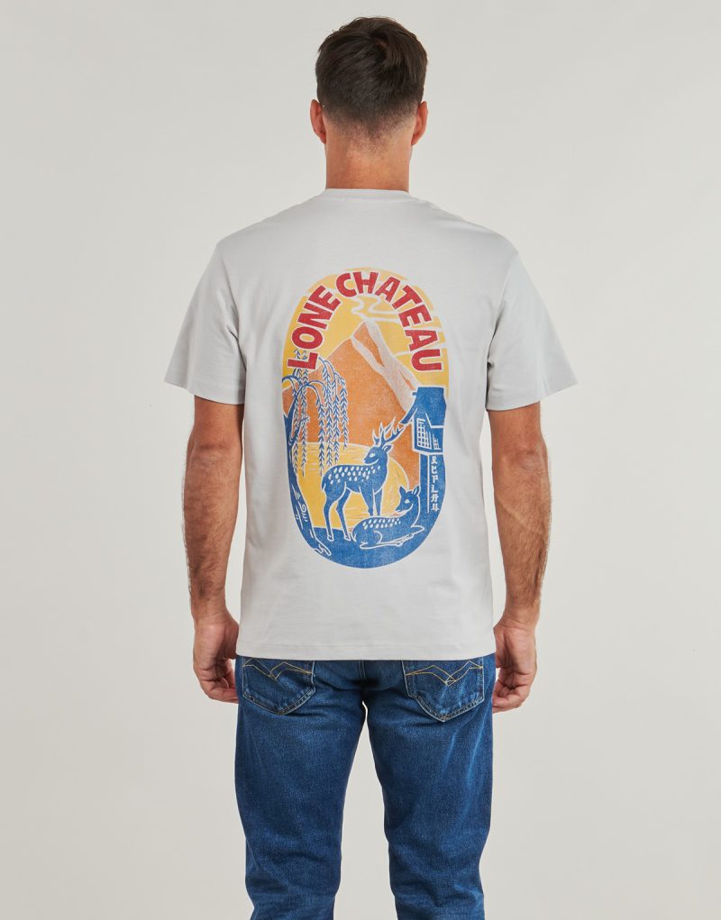 T-Shirt Replay - Grau T-Shirt mit kurzen &Auml;rmeln Herren - 4