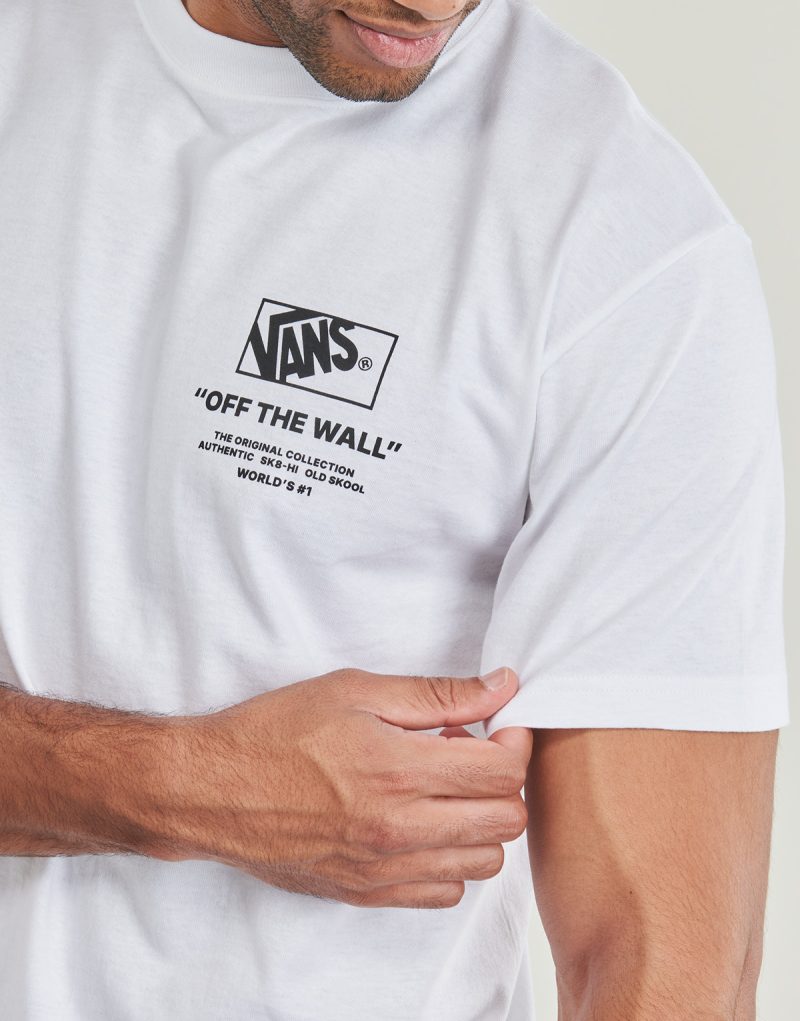 T-shirt Vans M STOCKPILE SS Blanc T-shirt &agrave; manches courtes Homme - 5