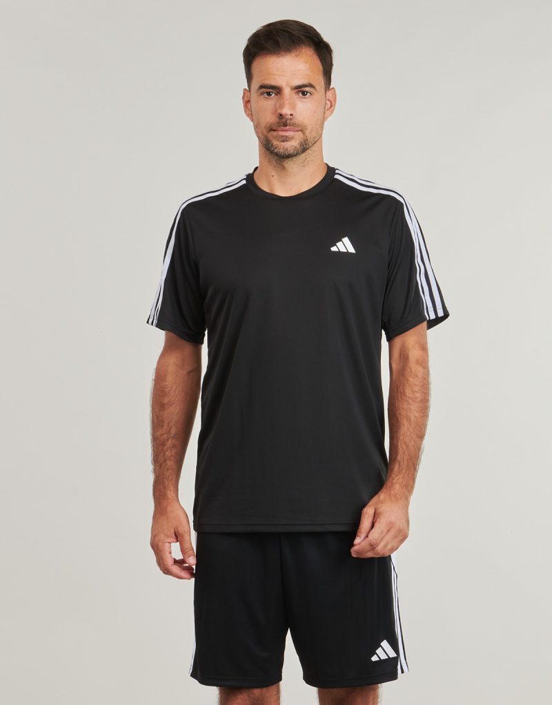 T-shirt adidas Train Essentials 3-Stripes Training Noir T-shirt manches courtes Homme - 2