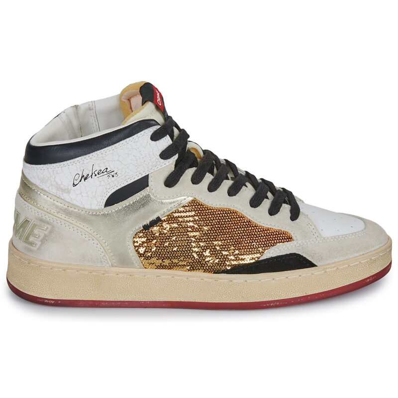 Crime London CHELSEA MID Bianco Sneakers alte Donna - 2