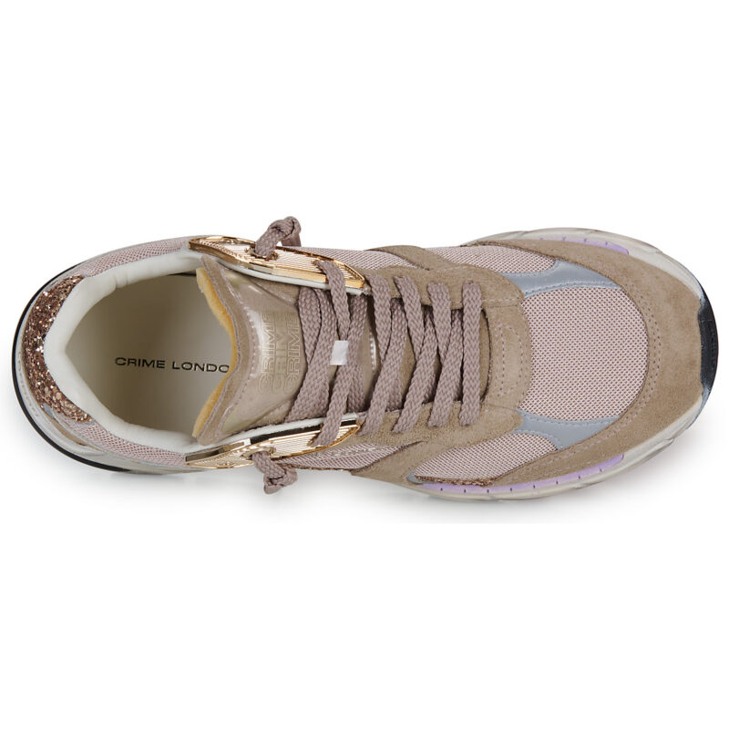 Crime London Zapatillas bajas FUGITIVE color beige para mujer - 6