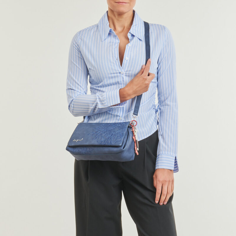 Desigual SIERRA NARON MEDIUM FLAP Blu Borsa a tracolla Donna - 6