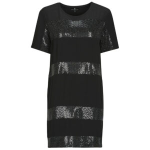 Abito corto  Freeman T.Porter  RITCHIE STRIPE  Nero -  Abiti corti Donna