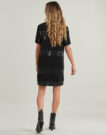 Abito corto  Freeman T.Porter  RITCHIE STRIPE  Nero -  Abiti corti Donna - 4