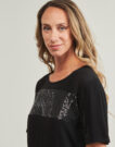 Abito corto  Freeman T.Porter  RITCHIE STRIPE  Nero -  Abiti corti Donna - 5